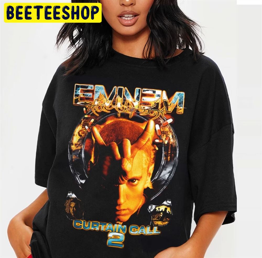 Vintage Eminem Curtain Call 2 2022 Trending Unisex T-Shirt Vintage Eminem Curtain Call 2 2022 Trending Unisex T-Shirt