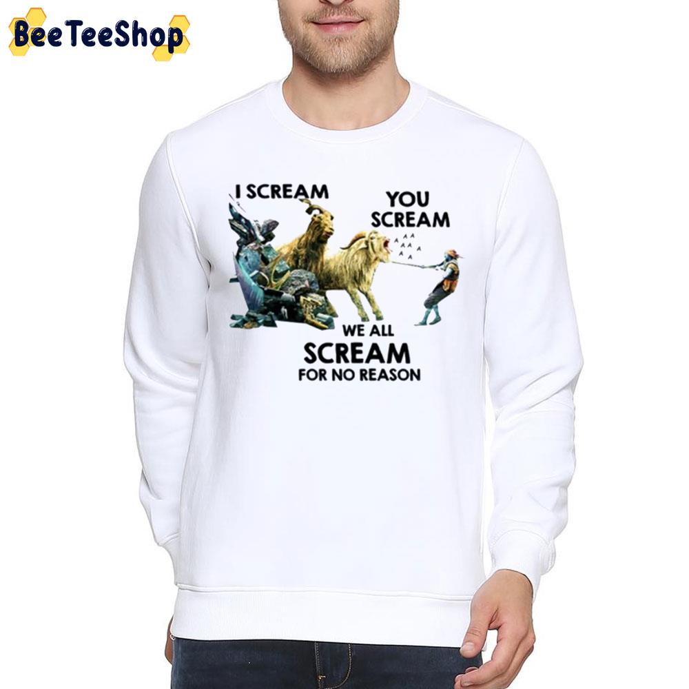 We All Scream For No Person Thor's Goats Treding Unisex T-Shirt We All Scream For No Person Thor's Goats Treding Unisex T-Shirt