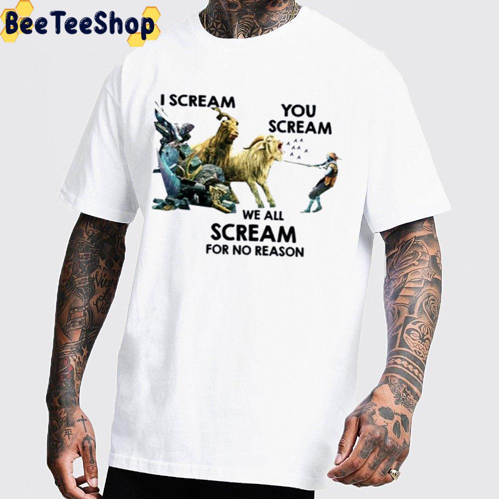 We All Scream For No Person Thor's Goats Treding Unisex T-Shirt We All Scream For No Person Thor's Goats Treding Unisex T-Shirt