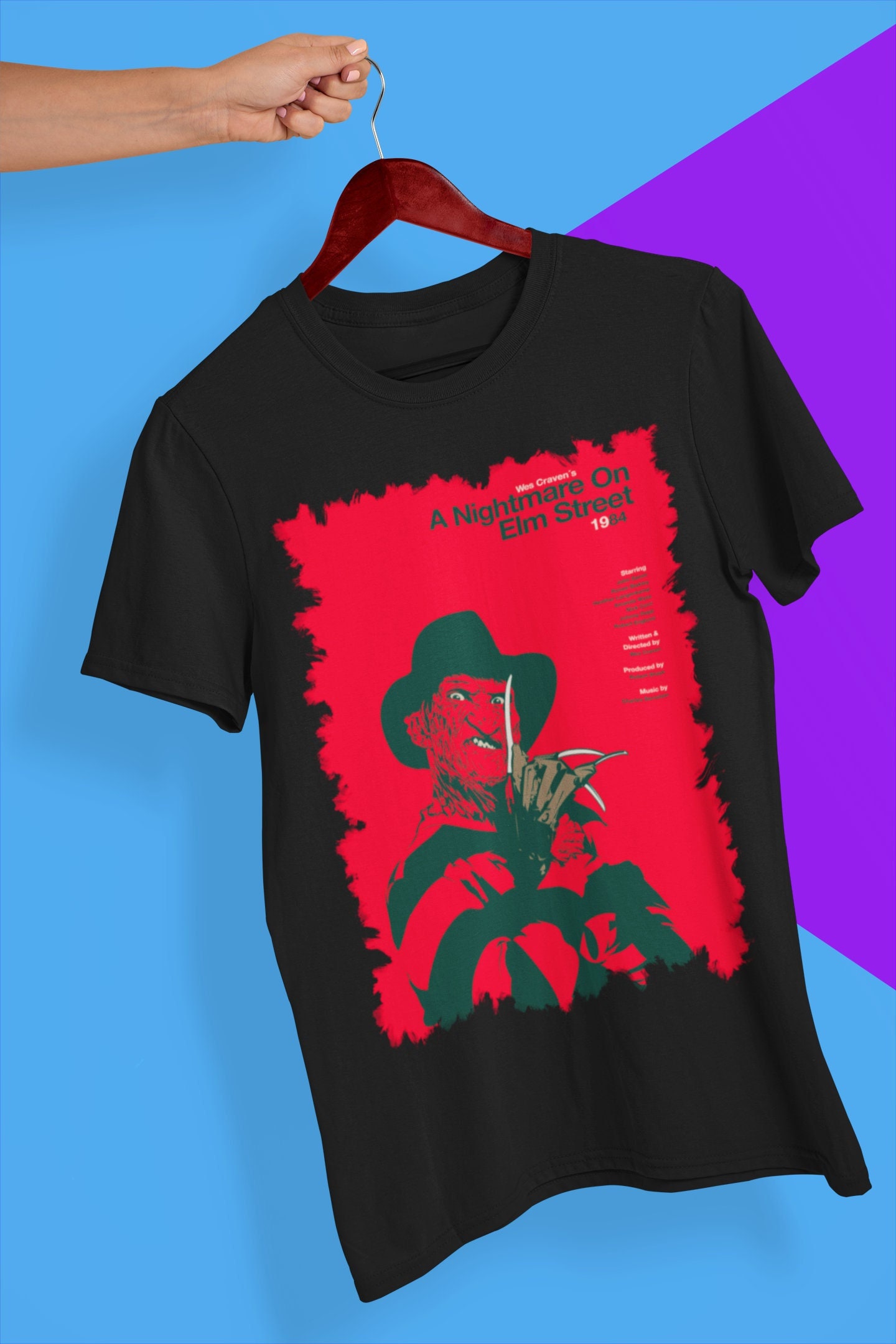 A Nightmare On Elm Street Freddie 1984 Halloween Unisex T-Shirt A Nightmare On Elm Street Freddie 1984 Halloween Unisex T-Shirt