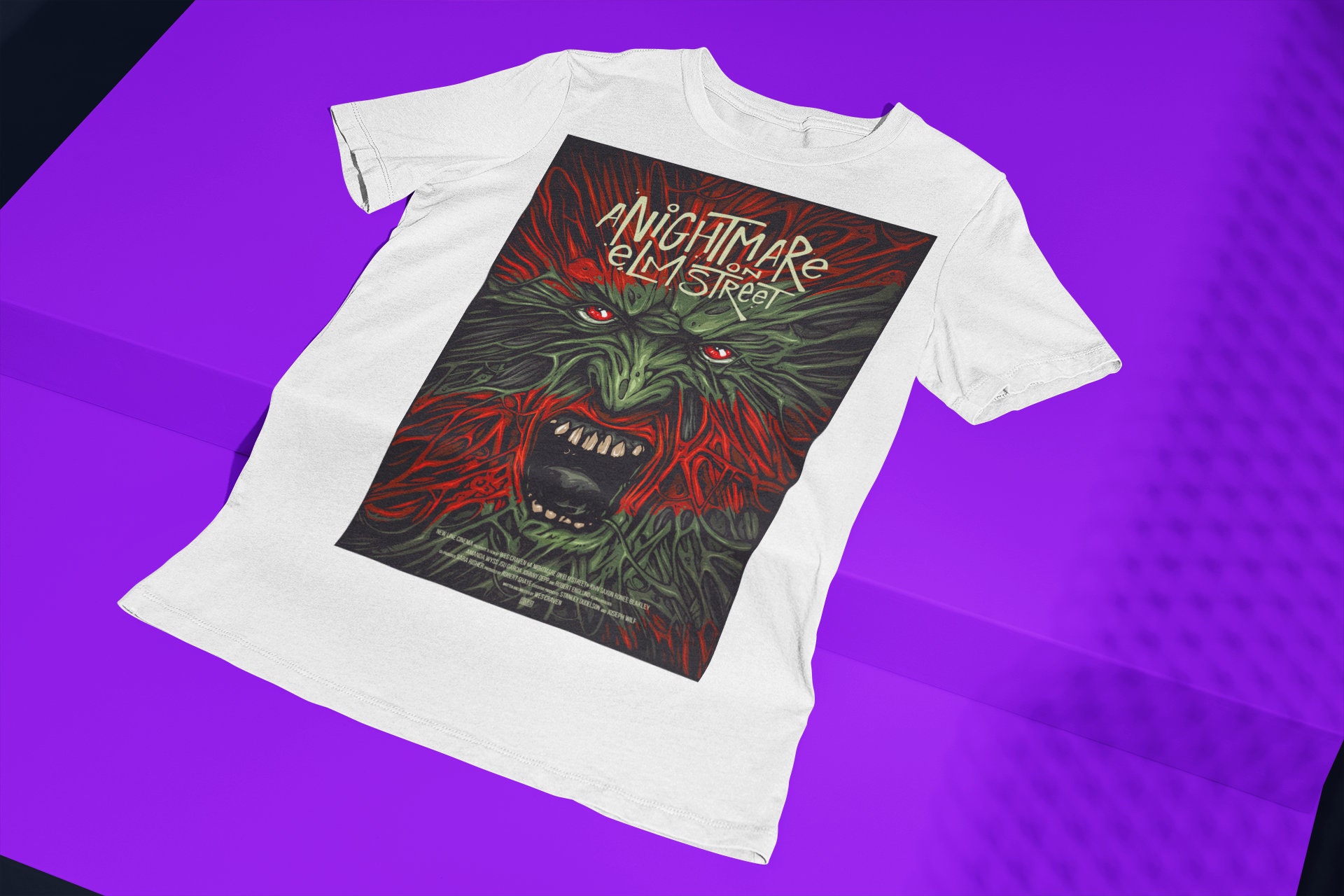 A Nightmare On Elm Street Poster 80s Movie Halloween Unisex T-Shirt A Nightmare On Elm Street Poster 80s Movie Halloween Unisex T-Shirt