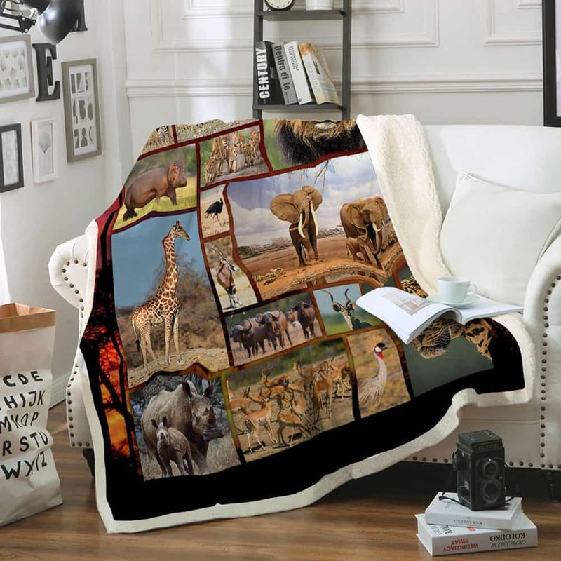Africa Wildlife Premium Comfy Sofa Throw Blanket Africa Wildlife Premium Comfy Sofa Throw Blanket