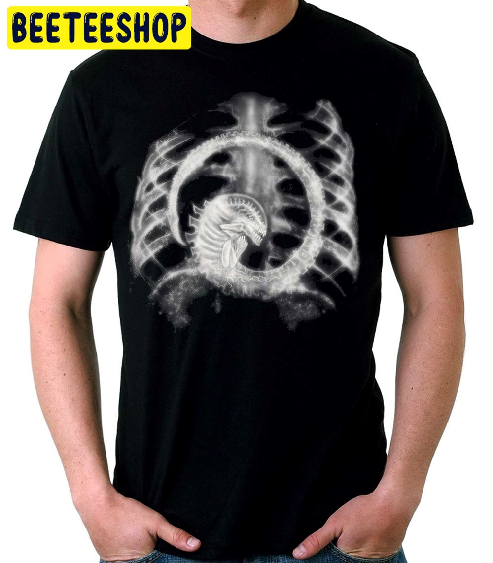 Alien X Ray Terror Gothic Unisex T-Shirt Alien X Ray Terror Gothic Unisex T-Shirt