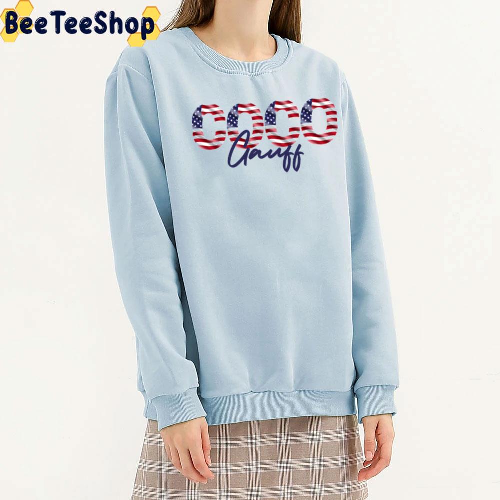 America Flag Coco Gauff Tennis Unisex T-Shirt America Flag Coco Gauff Tennis Unisex T-Shirt