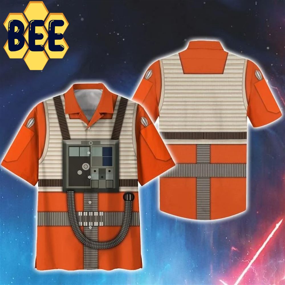 Art Cosplay Rebel Pilot SW Movie Halloween Hawaiian Shirt Art Cosplay Rebel Pilot SW Movie Halloween Hawaiian Shirt