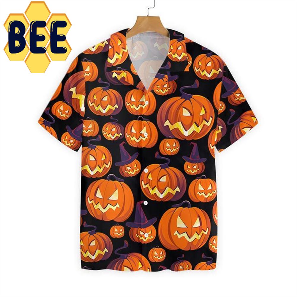 Art Halloween Pumpkin Hawaiian Shirt Art Halloween Pumpkin Hawaiian Shirt