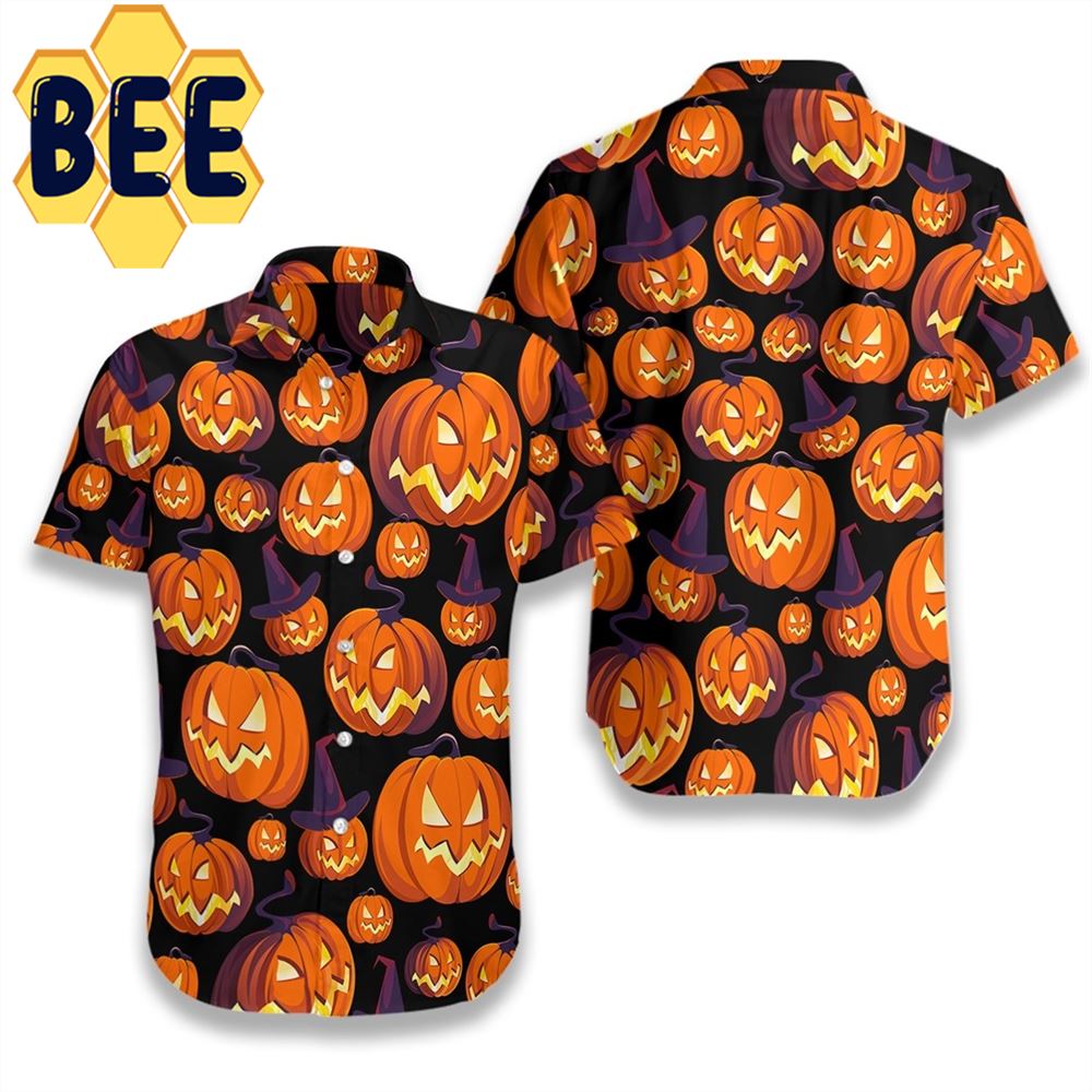 Art Halloween Pumpkin Hawaiian Shirt Art Halloween Pumpkin Hawaiian Shirt