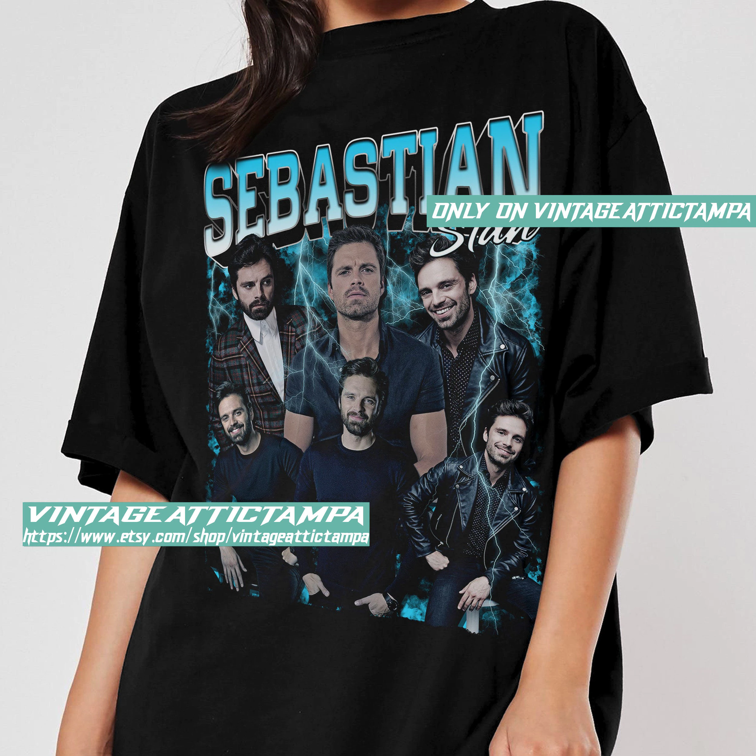 Art Sebastian Stan Movie Vintage Unisex T-Shirt Art Sebastian Stan Movie Vintage Unisex T-Shirt