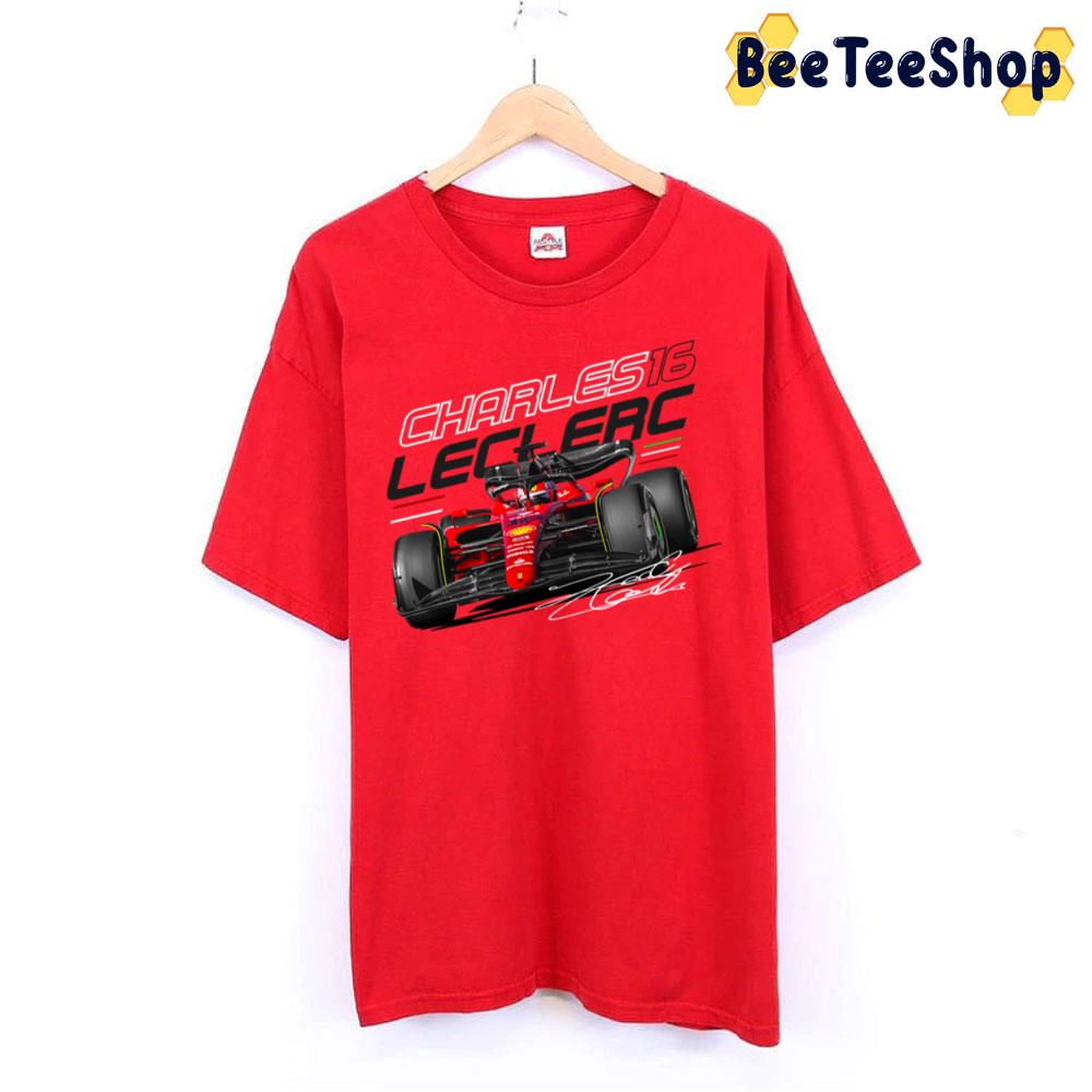 Art Signature Charles Leclerc Scuderia Ferrari 2022 Unisex T-Shirt Art Signature Charles Leclerc Scuderia Ferrari 2022 Unisex T-Shirt