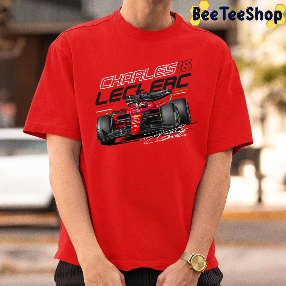 Art Signature Charles Leclerc Scuderia Ferrari 2022 Unisex T-Shirt Art Signature Charles Leclerc Scuderia Ferrari 2022 Unisex T-Shirt