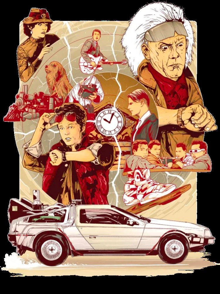 Back To The Future Poster Style Halloween Unisex T-Shirt Back To The Future Poster Style Halloween Unisex T-Shirt