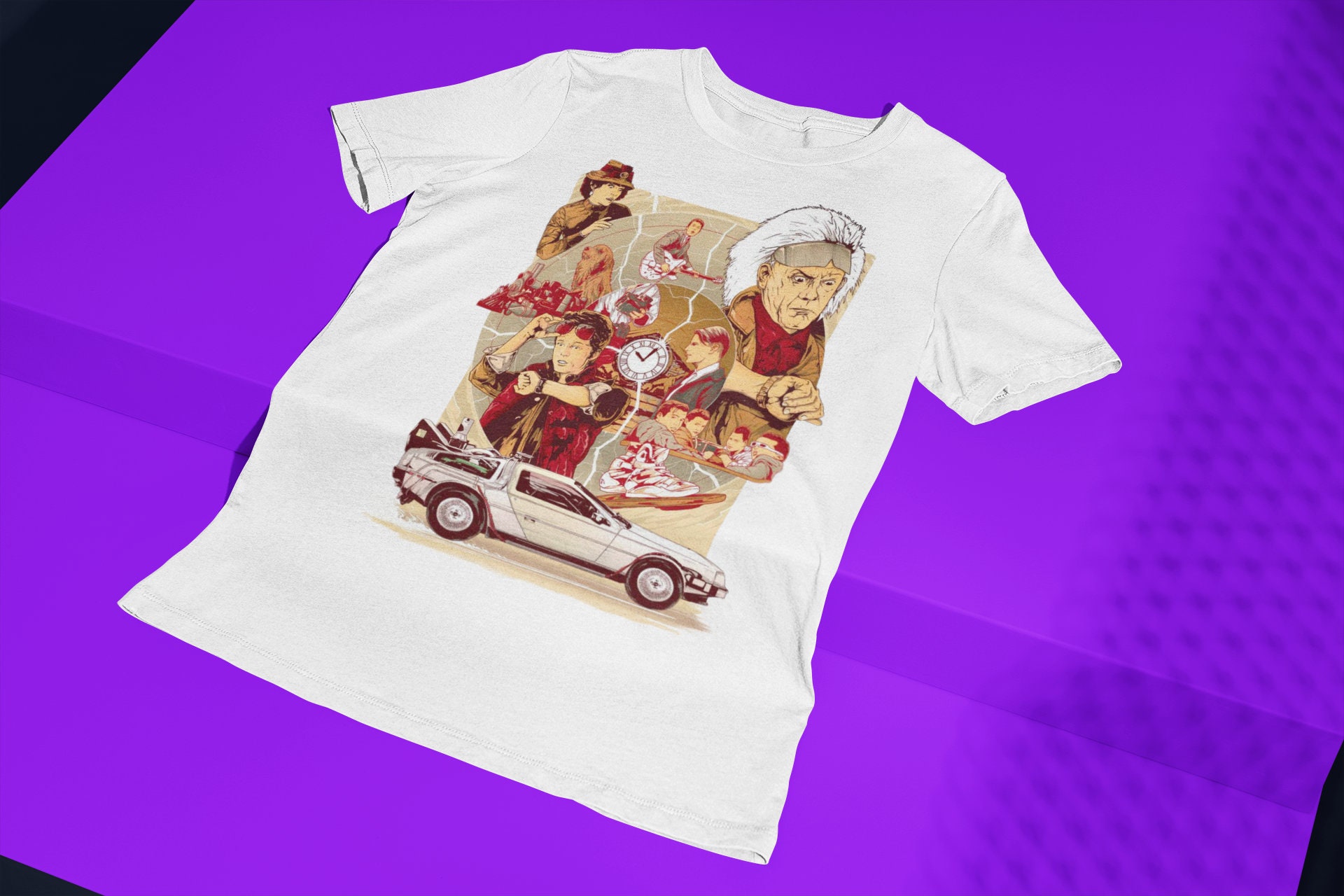 Back To The Future Poster Style Halloween Unisex T-Shirt Back To The Future Poster Style Halloween Unisex T-Shirt