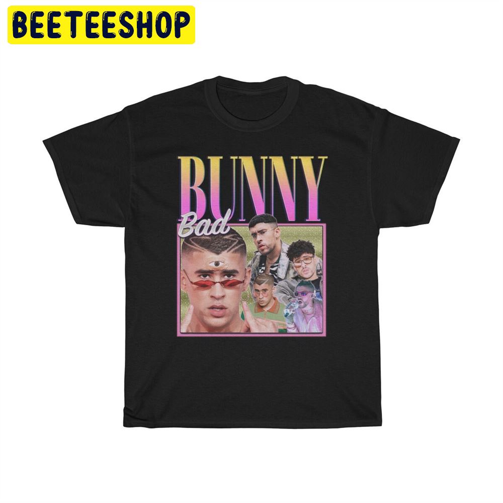 Bad Bunny Homage Retro Vintage Art Unisex T-Shirt Bad Bunny Homage Retro Vintage Art Unisex T-Shirt
