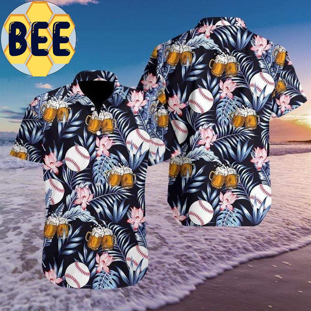 Baseball And Beer Tropical 2022 Hawaiian Shirts Baseball And Beer Tropical 2022 Hawaiian Shirts