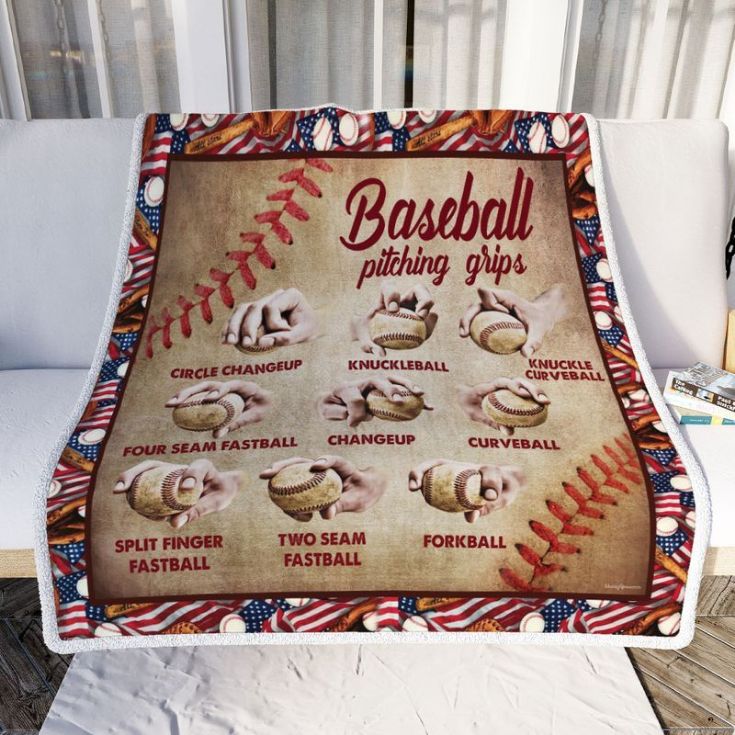 Baseball Pitching Grips Premium Comfy Sofa Throw Blanket Baseball Pitching Grips Premium Comfy Sofa Throw Blanket