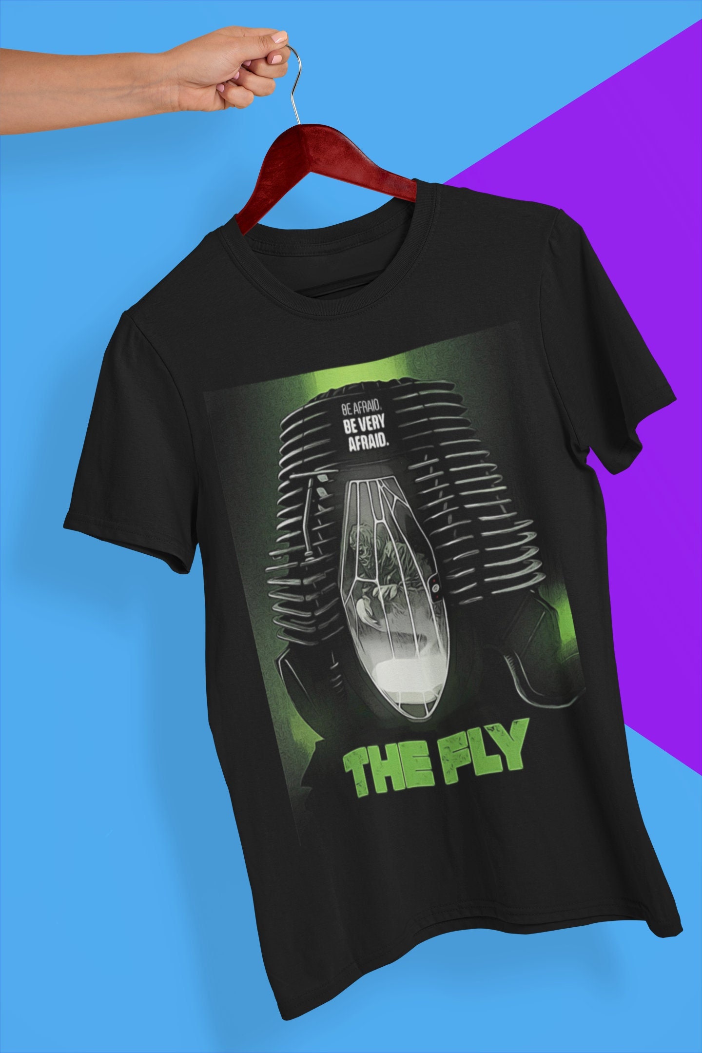 Be Afraid Be Vary Afraid The Fly Movie Halloween Unisex T-Shirt Be Afraid Be Vary Afraid The Fly Movie Halloween Unisex T-Shirt