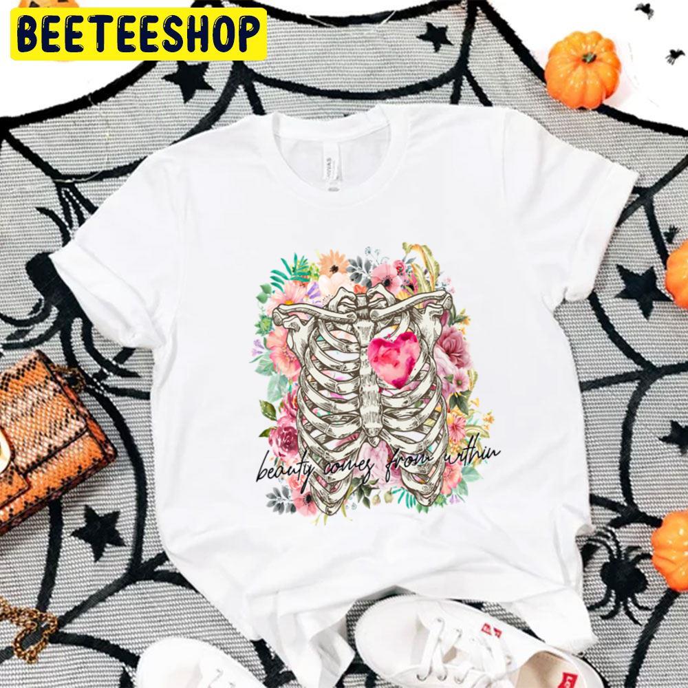 Beauty Comes From Witthin Glowing Heart Of The Dead Halloween Unisex T-Shirt Beauty Comes From Witthin Glowing Heart Of The Dead Halloween Unisex T-Shirt