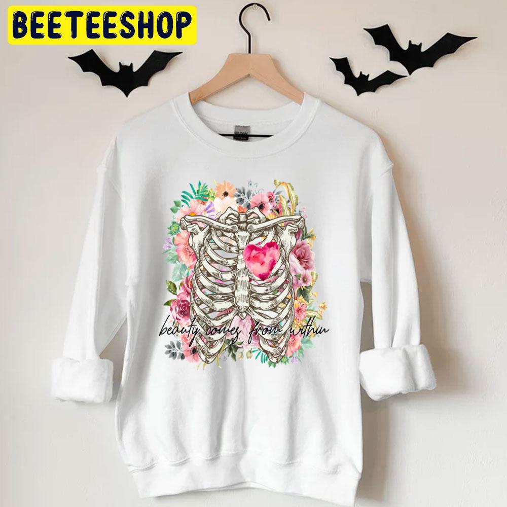Beauty Comes From Witthin Glowing Heart Of The Dead Halloween Unisex T-Shirt Beauty Comes From Witthin Glowing Heart Of The Dead Halloween Unisex T-Shirt