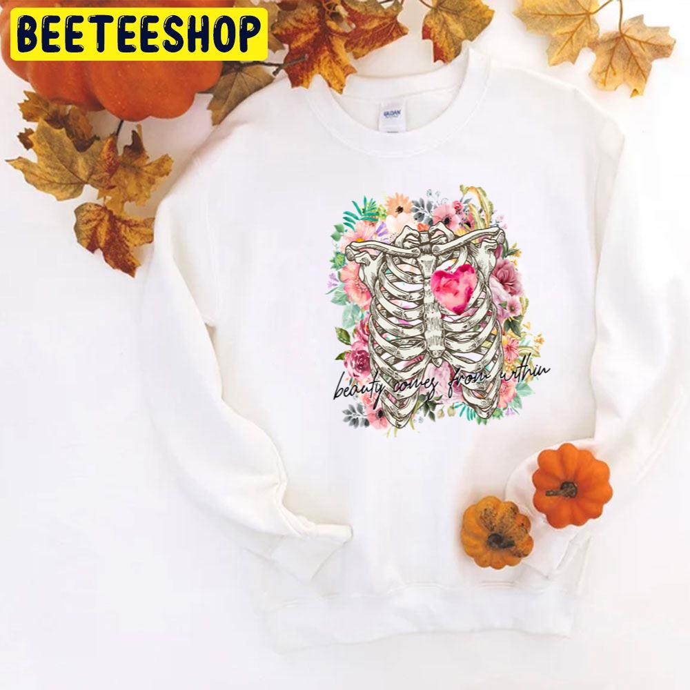 Beauty Comes From Witthin Glowing Heart Of The Dead Halloween Unisex T-Shirt Beauty Comes From Witthin Glowing Heart Of The Dead Halloween Unisex T-Shirt