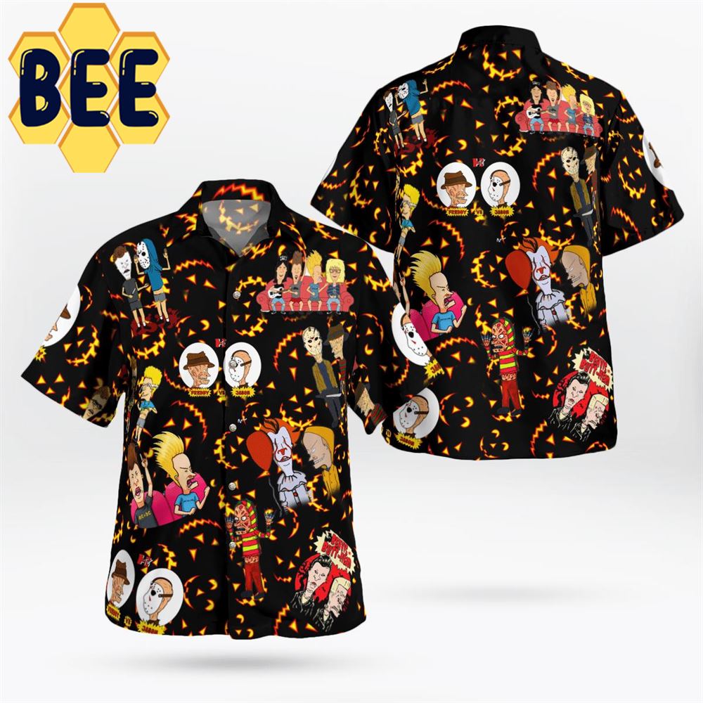 Beavis And Butt-Head Halloween Hawaiian Shirt Beavis And Butt-Head Halloween Hawaiian Shirt
