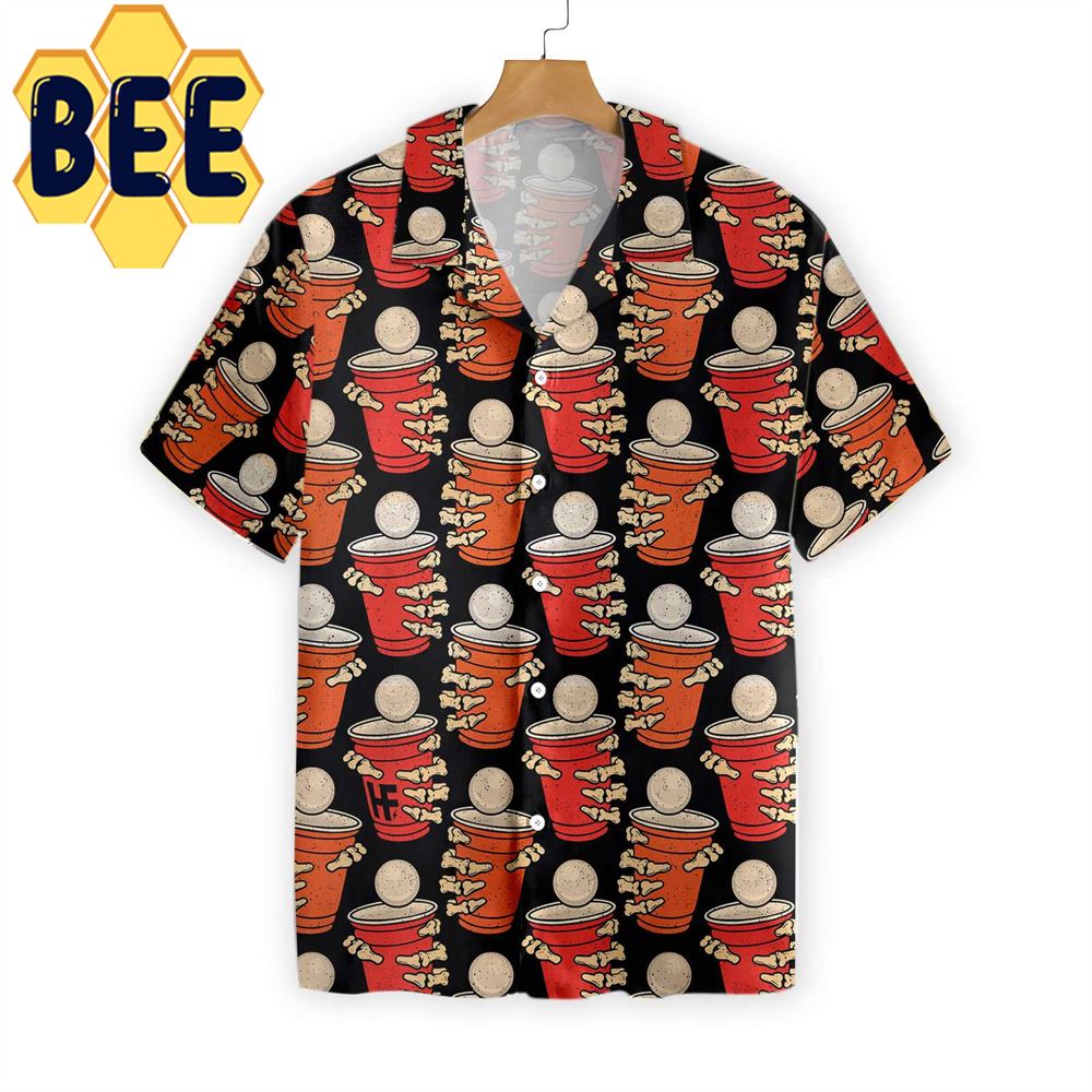 Beer Pong Party Halloween Hawaiian Shirt Beer Pong Party Halloween Hawaiian Shirt