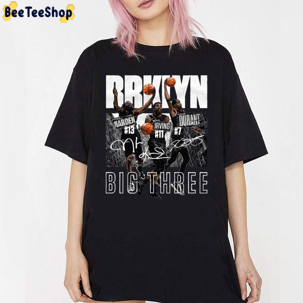 Big Three For Brooklyn Nets Vintage Art Unisex T-Shirt Big Three For Brooklyn Nets Vintage Art Unisex T-Shirt