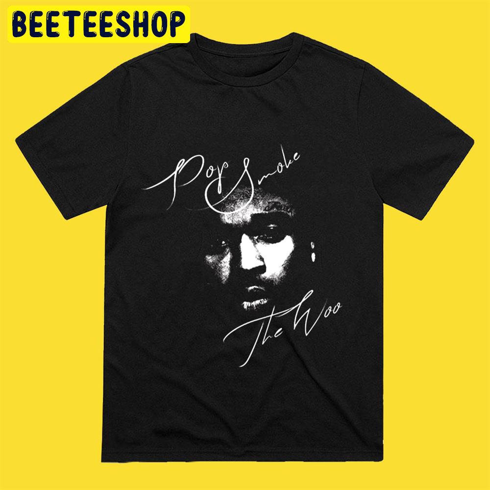 Black And White Pop Rapper Portrait Unisex T-Shirt Black And White Pop Rapper Portrait Unisex T-Shirt