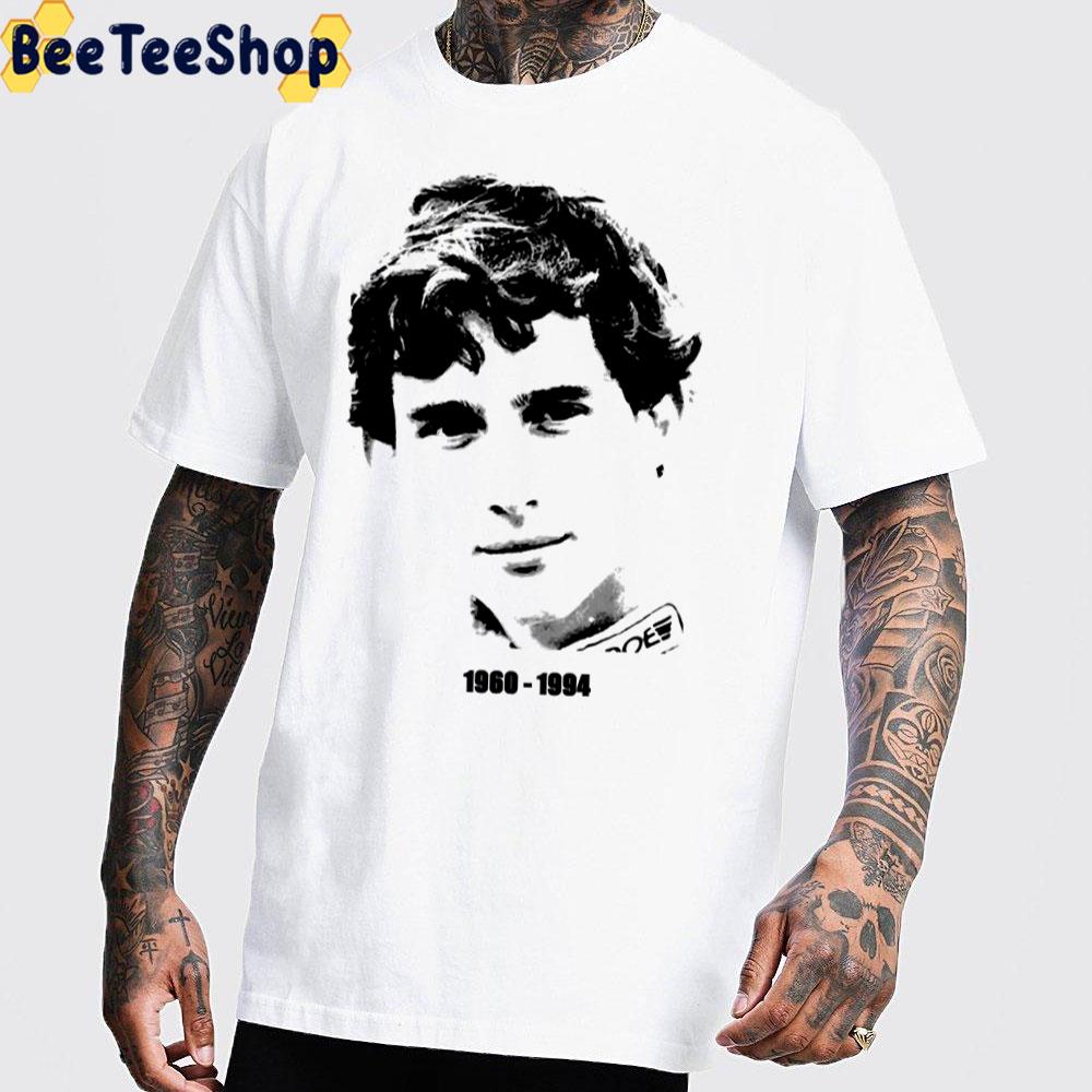 Black Art Ayrton Senna Portrait 1960 1994 Racing Unisex T-Shirt Black Art Ayrton Senna Portrait 1960 1994 Racing Unisex T-Shirt