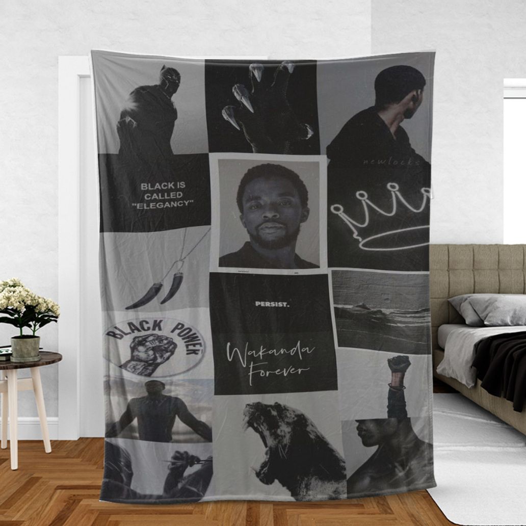 Black Panther Fan Gift, Wakanda Forever Black Power Comfy Sofa Throw Blanket Gift Black Panther Fan Gift, Wakanda Forever Black Power Comfy Sofa Throw Blanket Gift