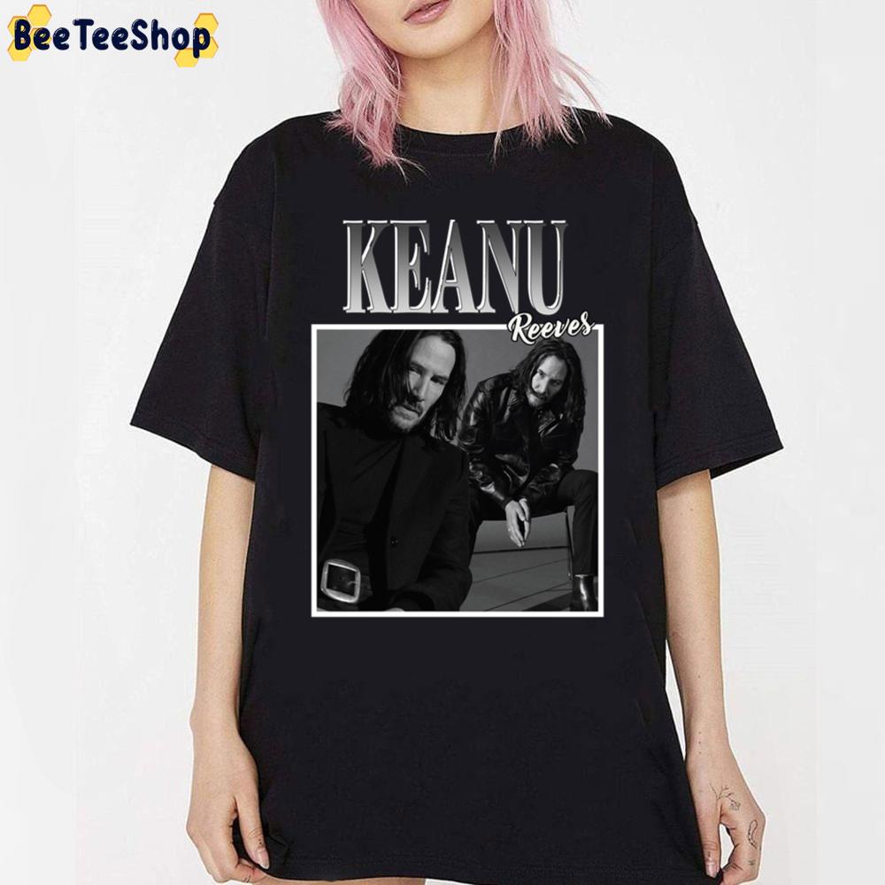 Black White Vintage Art Keanu Reeves Unisex T-Shirt Black White Vintage Art Keanu Reeves Unisex T-Shirt