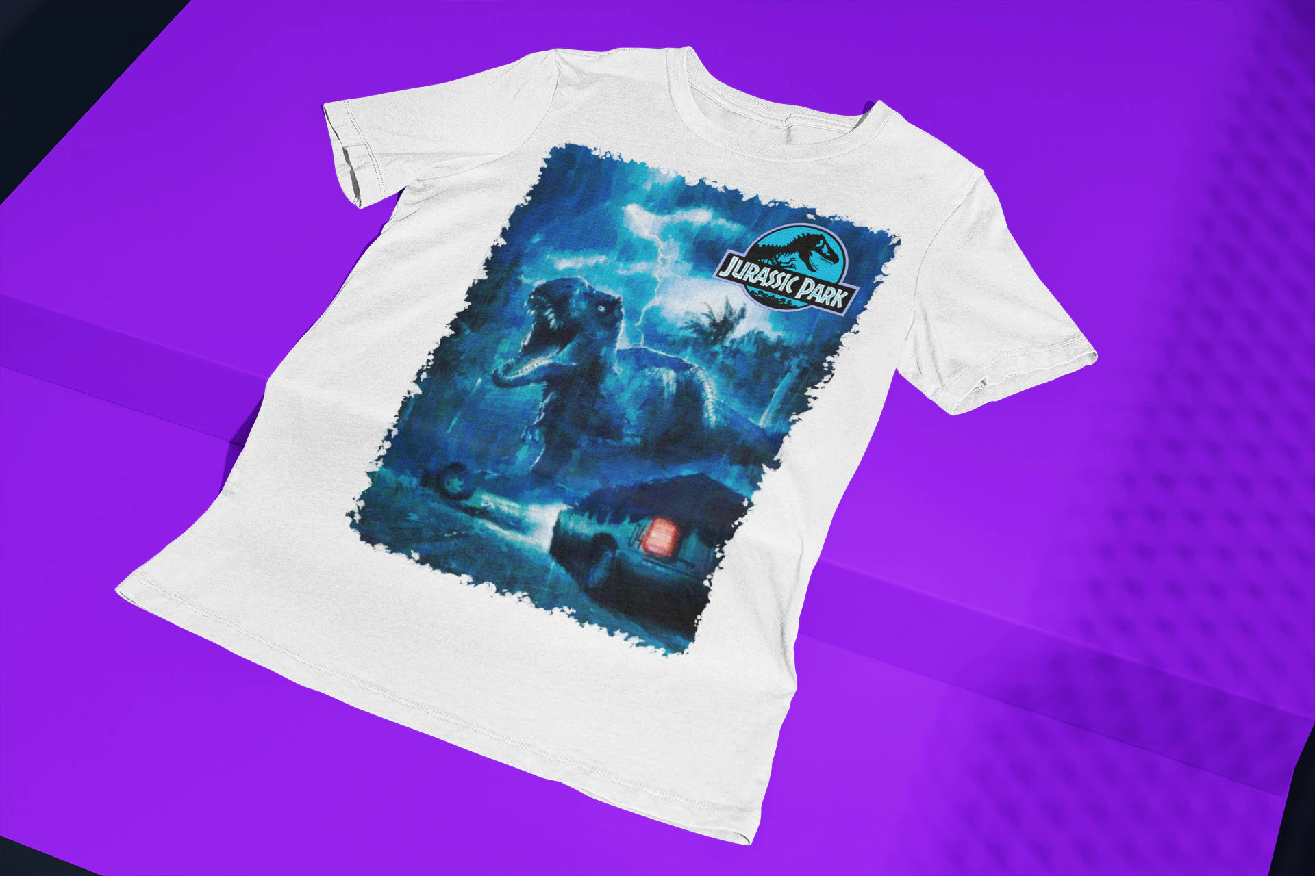 Blue Art Jurassic Park Movie Halloween Unisex T-Shirt Blue Art Jurassic Park Movie Halloween Unisex T-Shirt