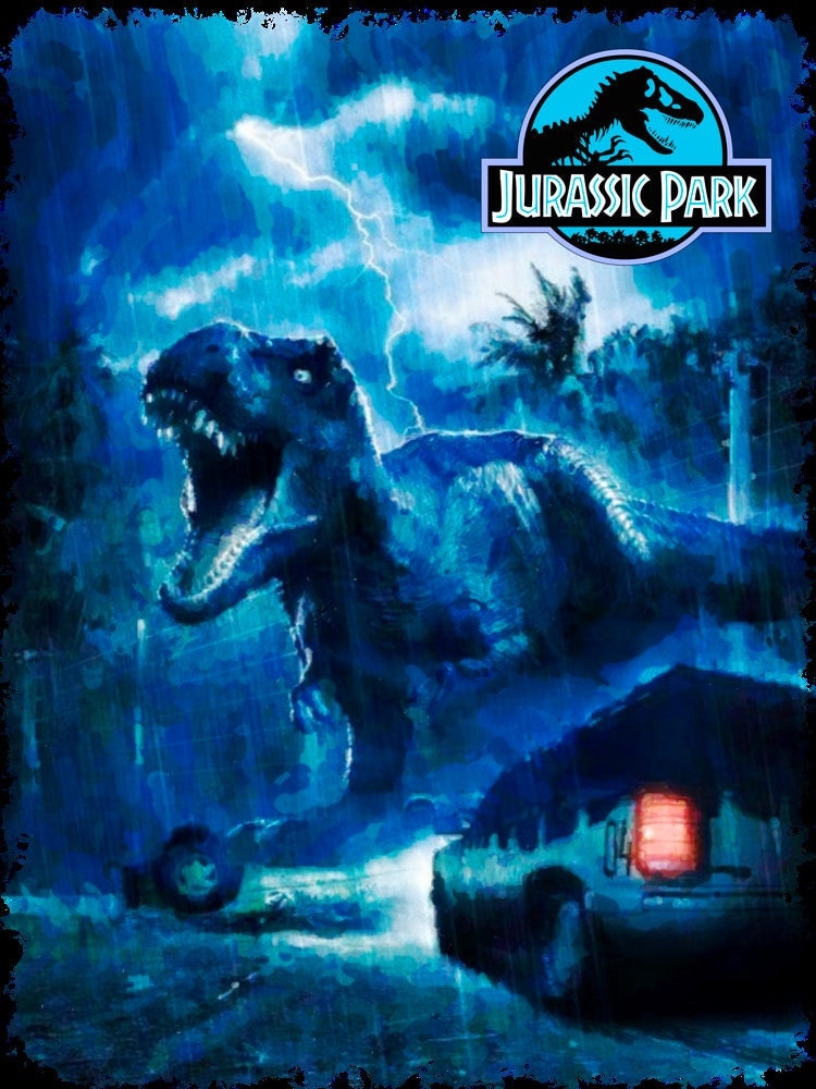 Blue Art Jurassic Park Movie Halloween Unisex T-Shirt Blue Art Jurassic Park Movie Halloween Unisex T-Shirt