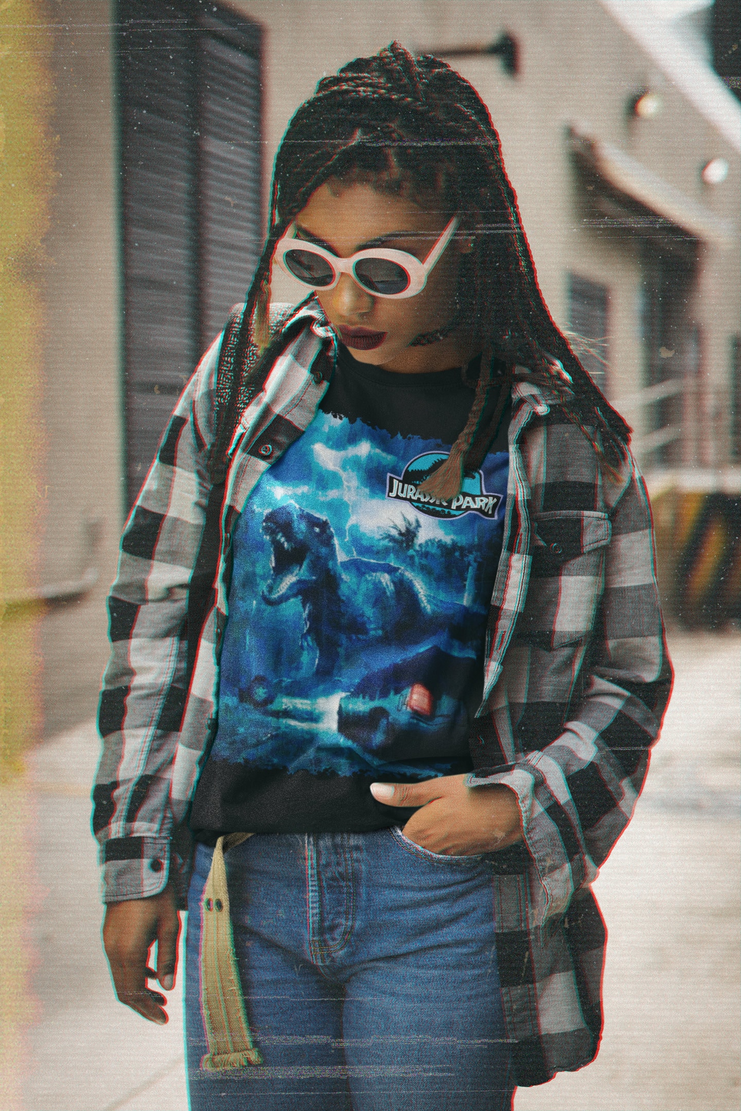 Blue Art Jurassic Park Movie Halloween Unisex T-Shirt Blue Art Jurassic Park Movie Halloween Unisex T-Shirt