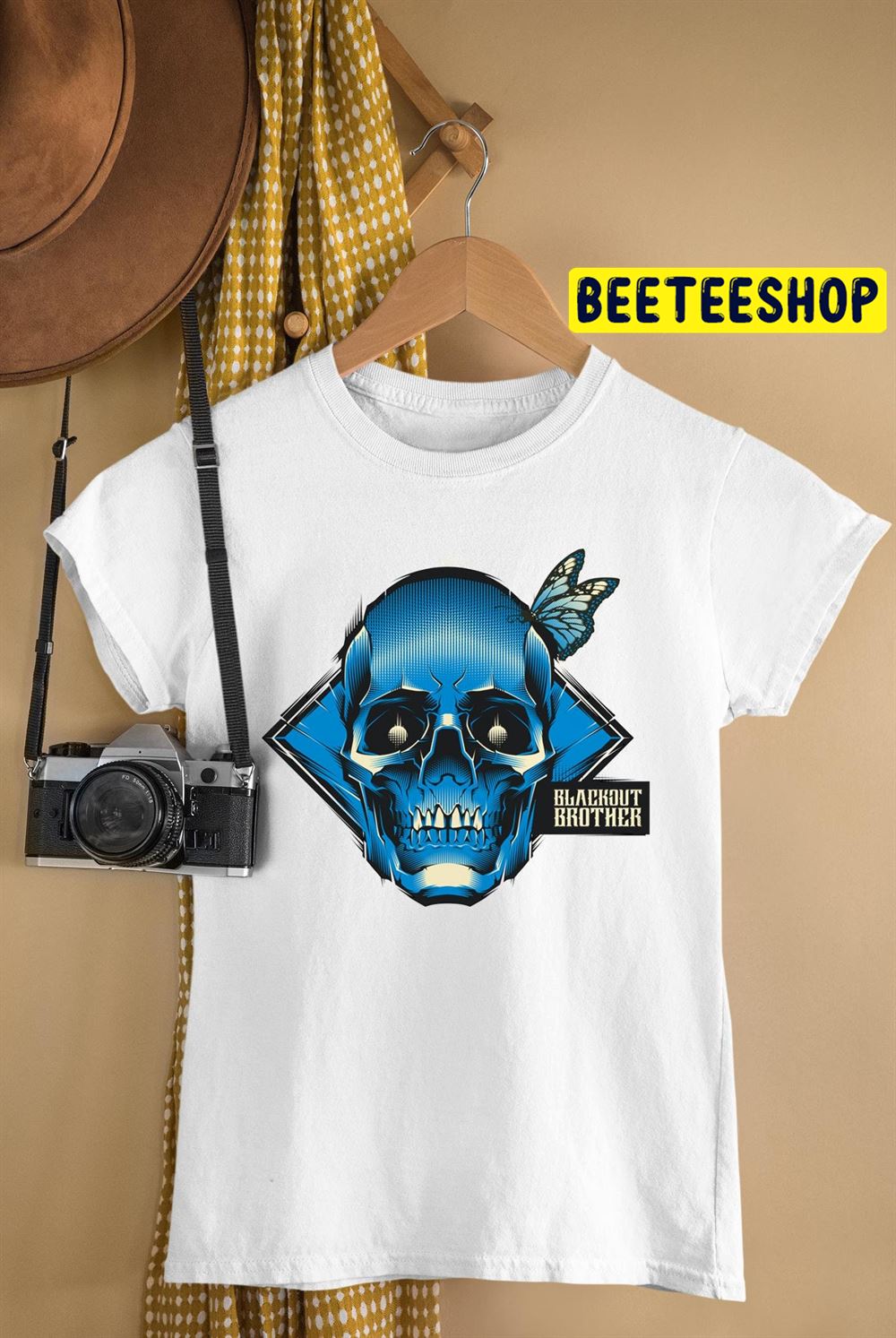 Blue Demon Skull Unisex T-Shirt Blue Demon Skull Unisex T-Shirt