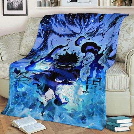 Blue Fire Villain Best Seller Fleece Blanket Throw Blanket Gift Blue Fire Villain Best Seller Fleece Blanket Throw Blanket Gift