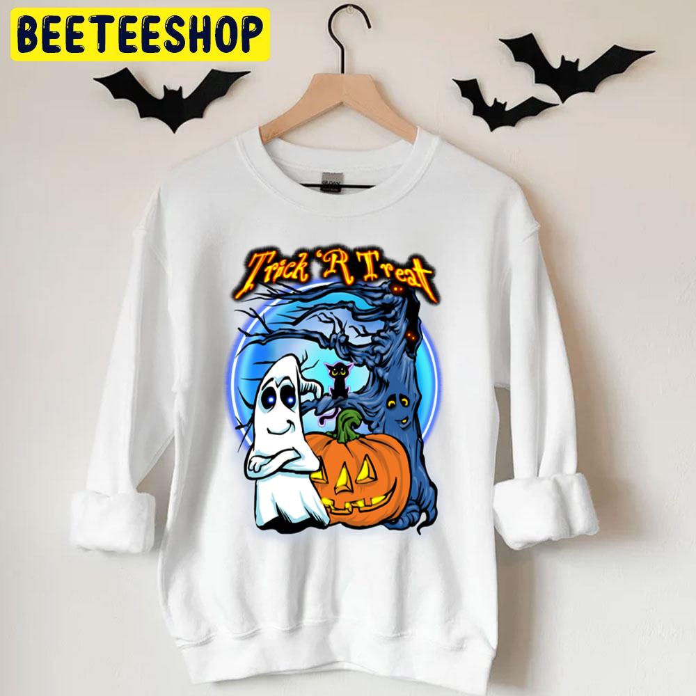 Blue Moon In The Night Trick 'r Treat Halloween Unisex T-Shirt Blue Moon In The Night Trick 'r Treat Halloween Unisex T-Shirt