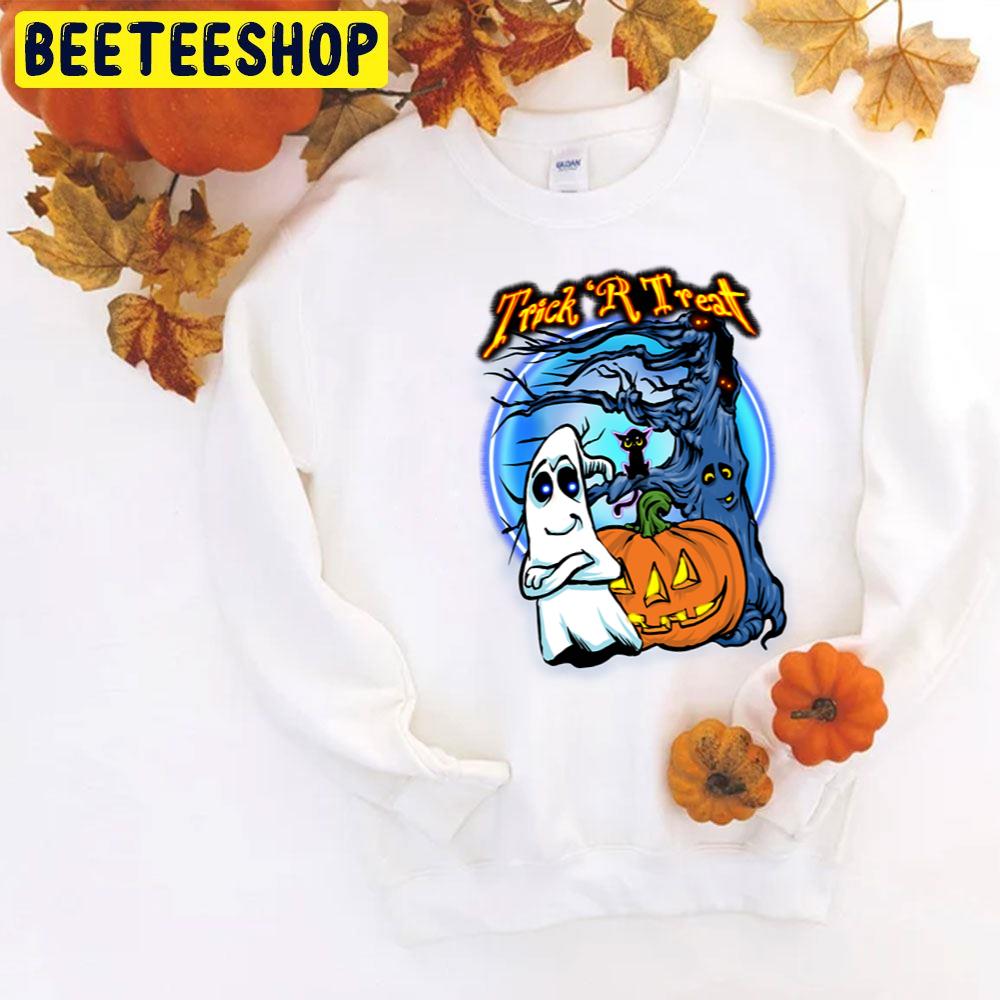 Blue Moon In The Night Trick 'r Treat Halloween Unisex T-Shirt Blue Moon In The Night Trick 'r Treat Halloween Unisex T-Shirt