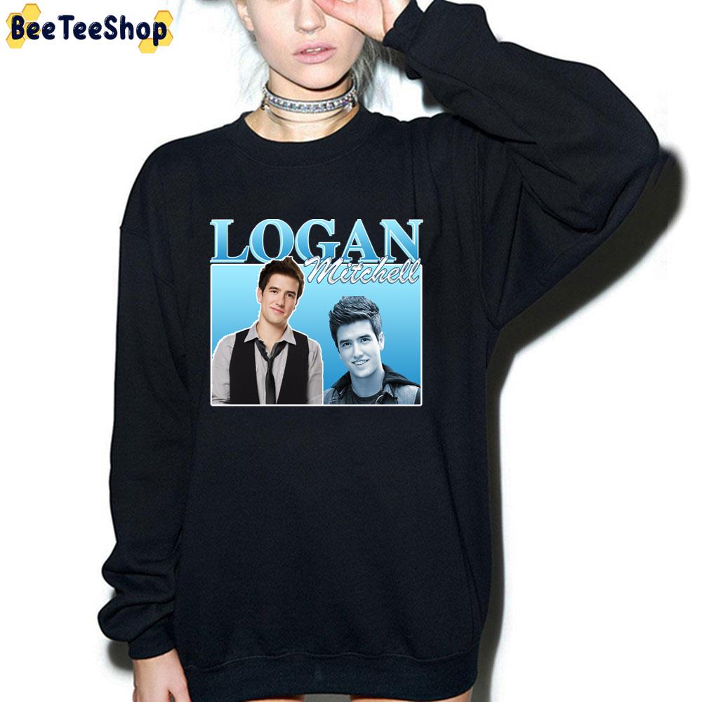 Blue Vintage Art Logan Mitchell Unisex T-Shirt Blue Vintage Art Logan Mitchell Unisex T-Shirt