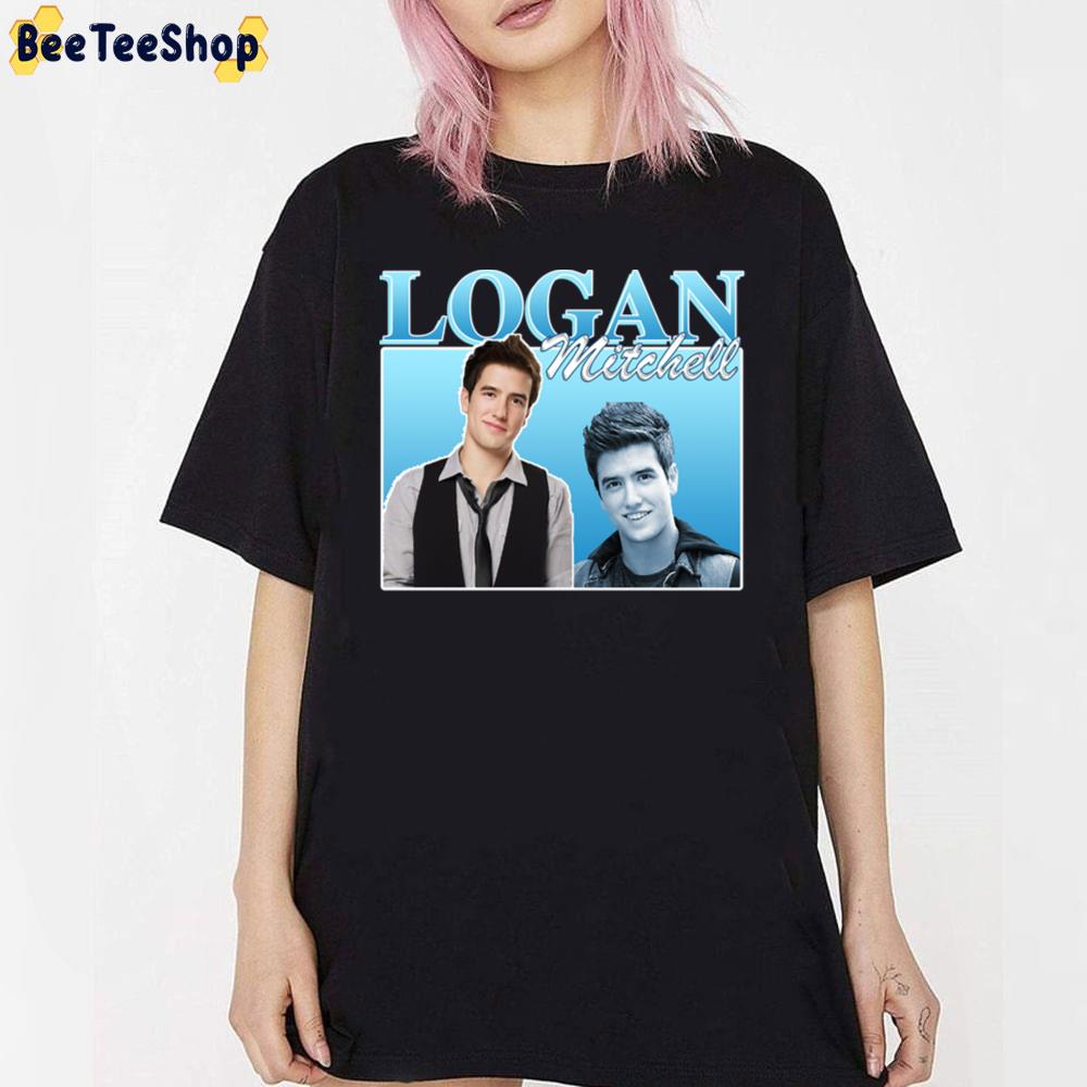 Blue Vintage Art Logan Mitchell Unisex T-Shirt Blue Vintage Art Logan Mitchell Unisex T-Shirt