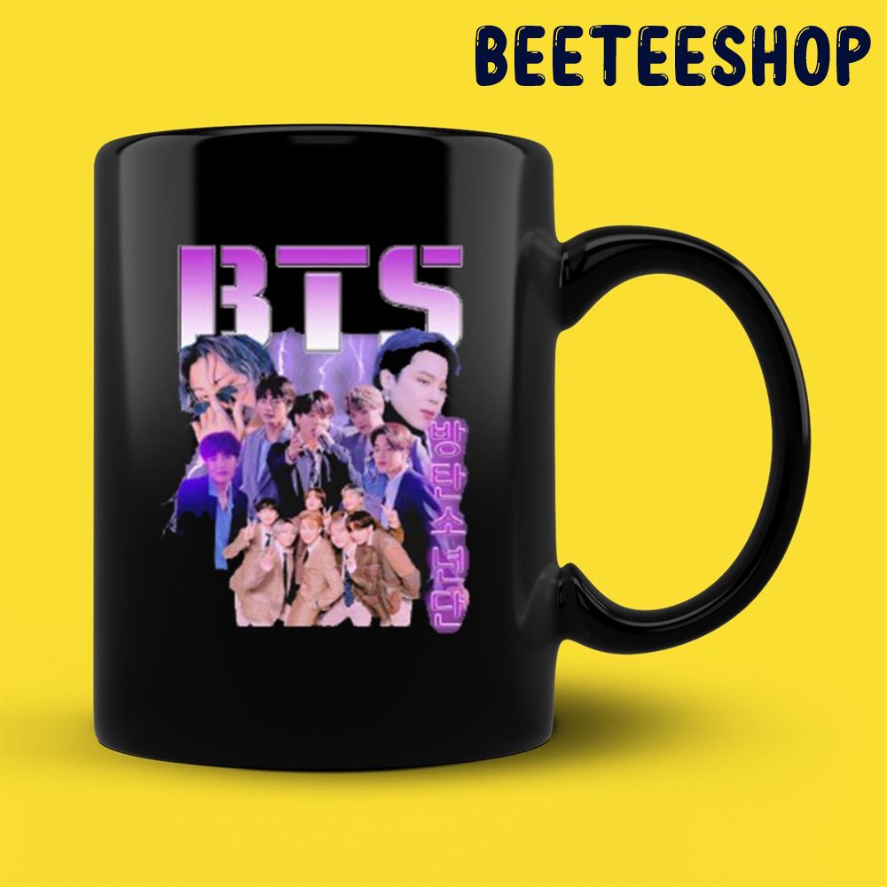 BTS Group Aka Bangtan Boys Vintage Meet Jin Suga Jhope Mug BTS Group Aka Bangtan Boys Vintage Meet Jin Suga Jhope Mug