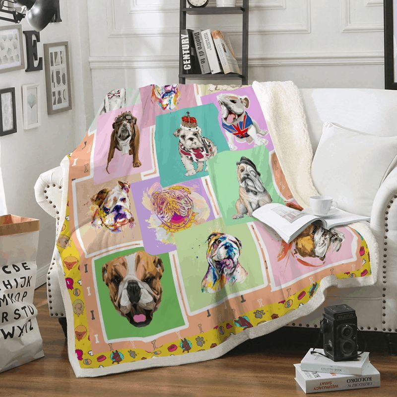 Bull Dog Lover Premium Comfy Sofa Throw Blanket Bull Dog Lover Premium Comfy Sofa Throw Blanket