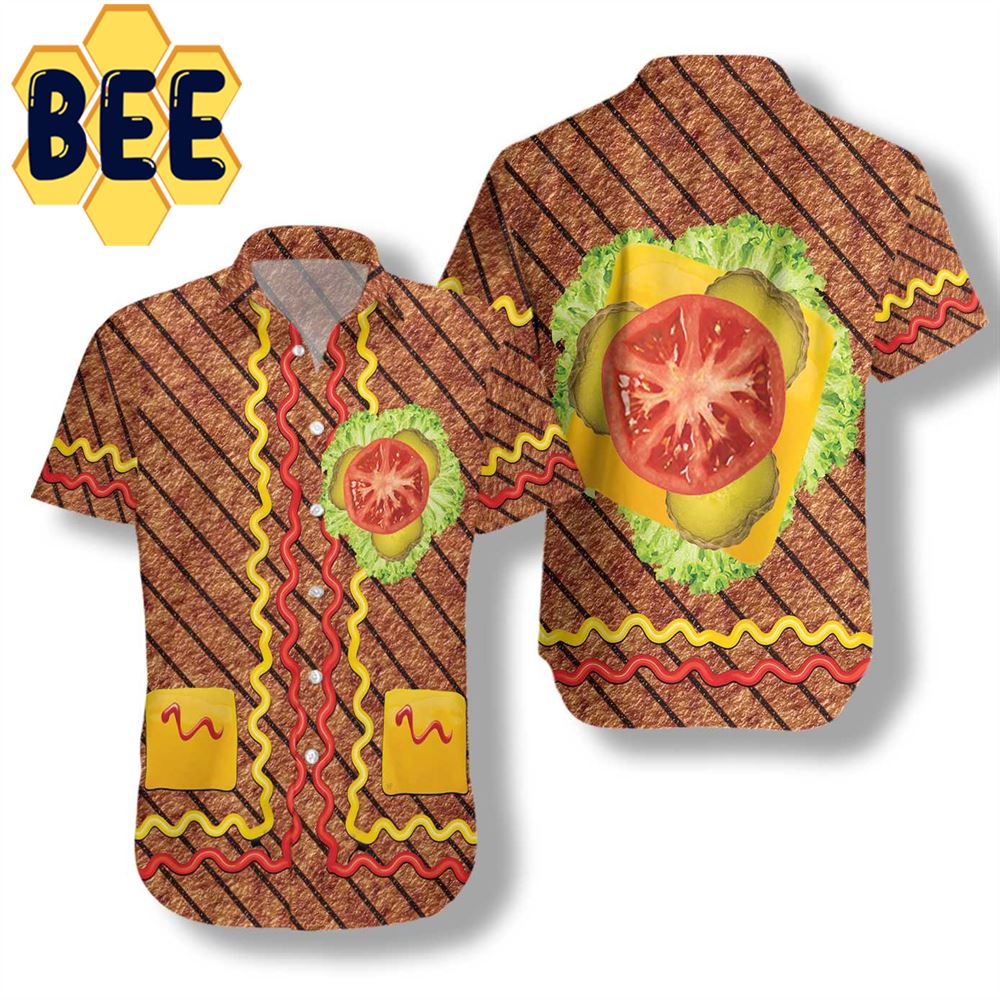 Burger Halloween Hawaiian Shirt Burger Halloween Hawaiian Shirt