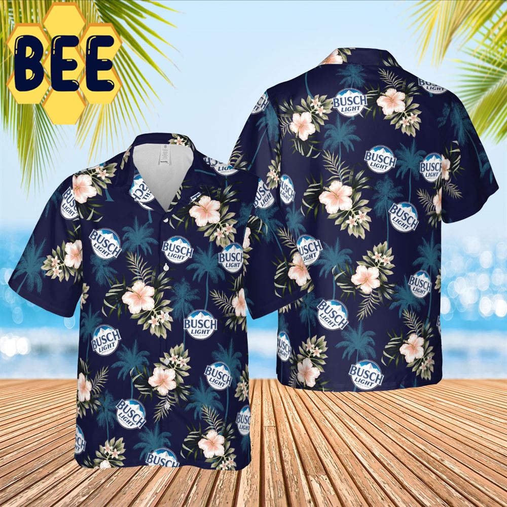 Busch Light Beer Hawaiian Shirt Busch Light Beer Hawaiian Shirt
