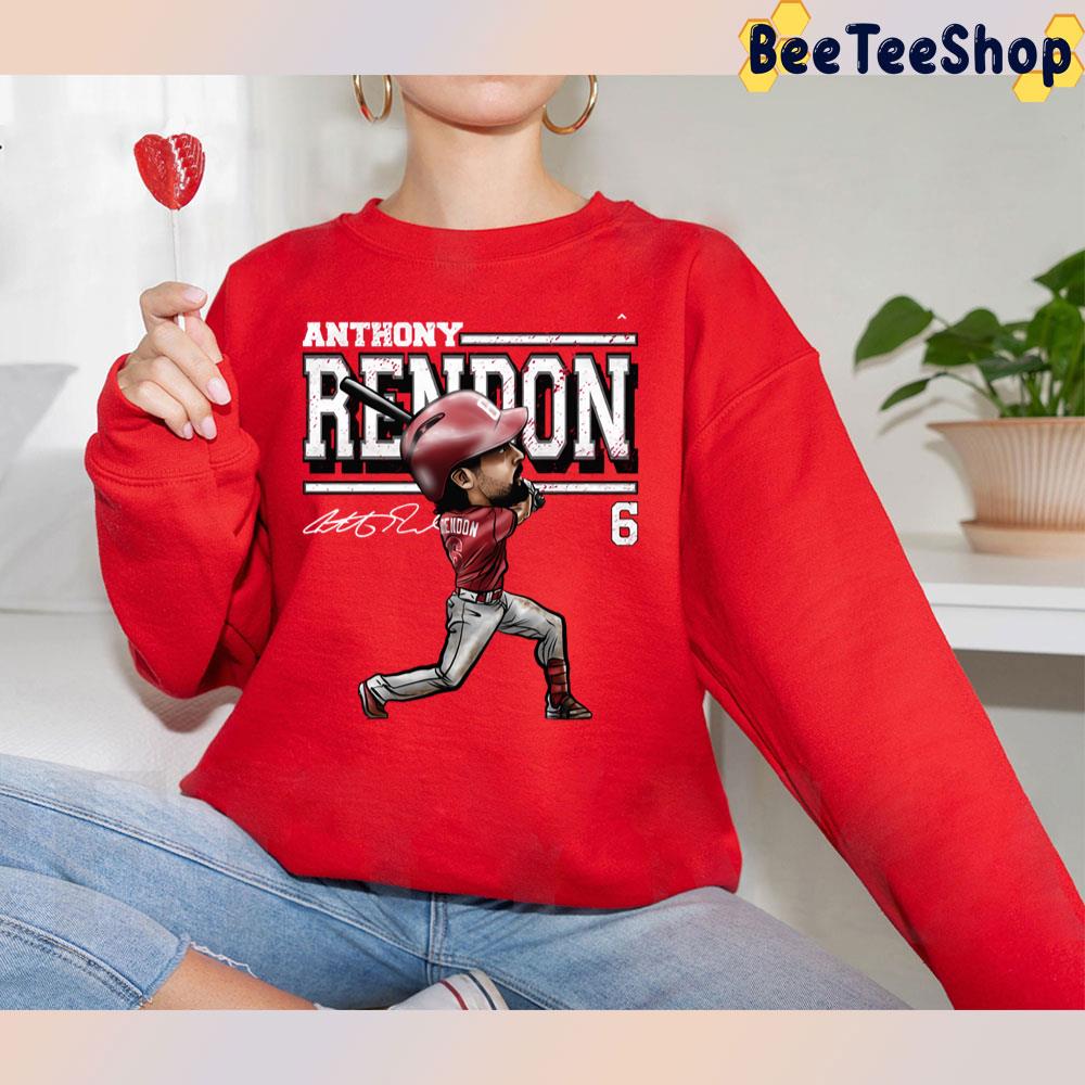 Cartoon Anthony Rendon Los Angeles Angels Baseball Unisex T-Shirt Cartoon Anthony Rendon Los Angeles Angels Baseball Unisex T-Shirt