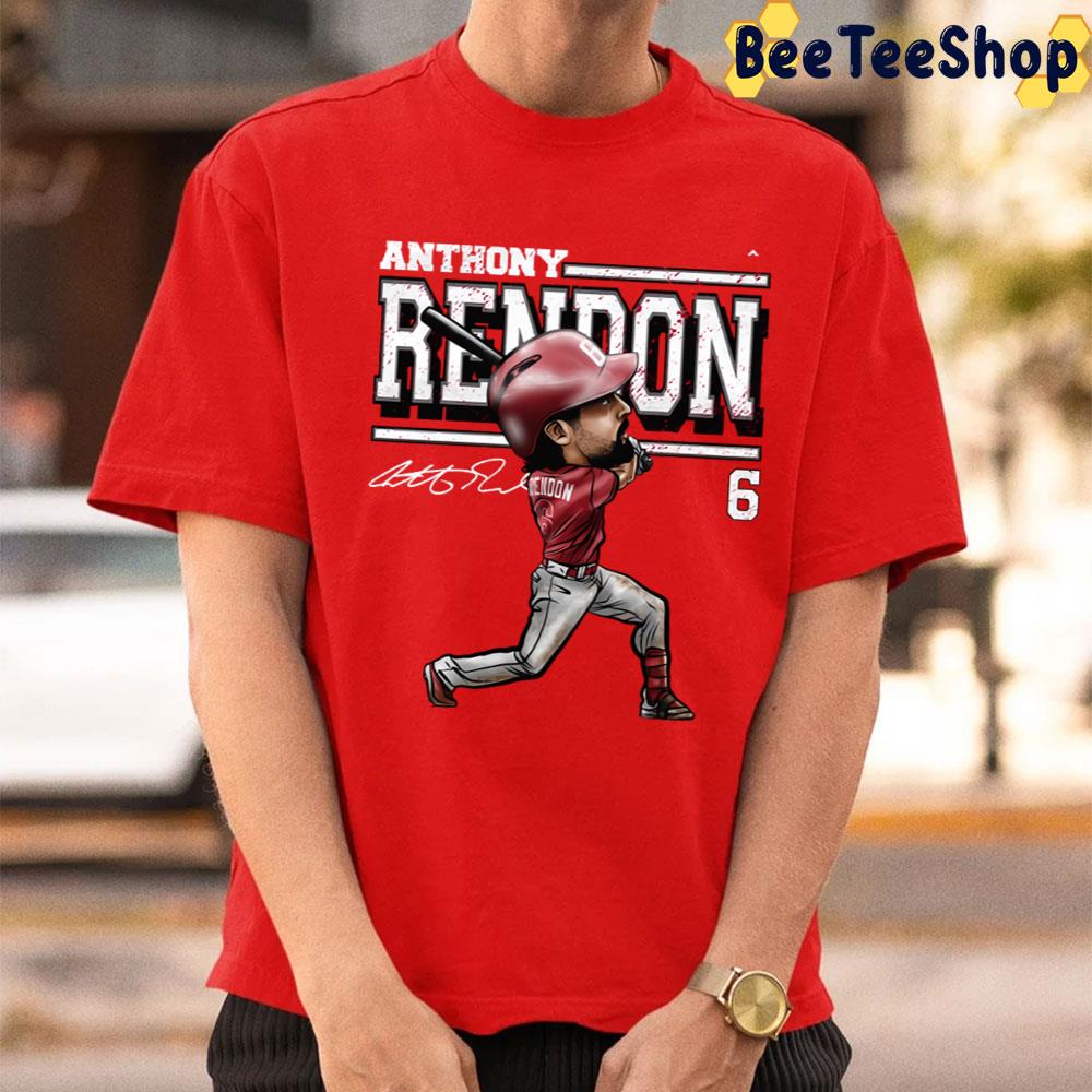 Cartoon Anthony Rendon Los Angeles Angels Baseball Unisex T-Shirt Cartoon Anthony Rendon Los Angeles Angels Baseball Unisex T-Shirt