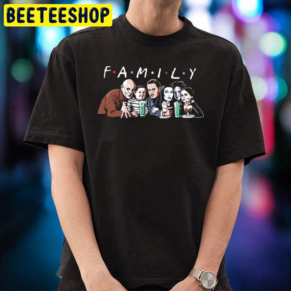 Cartoon Character The Adams Family Cute Halloween Unisex T-Shirt Cartoon Character The Adams Family Cute Halloween Unisex T-Shirt