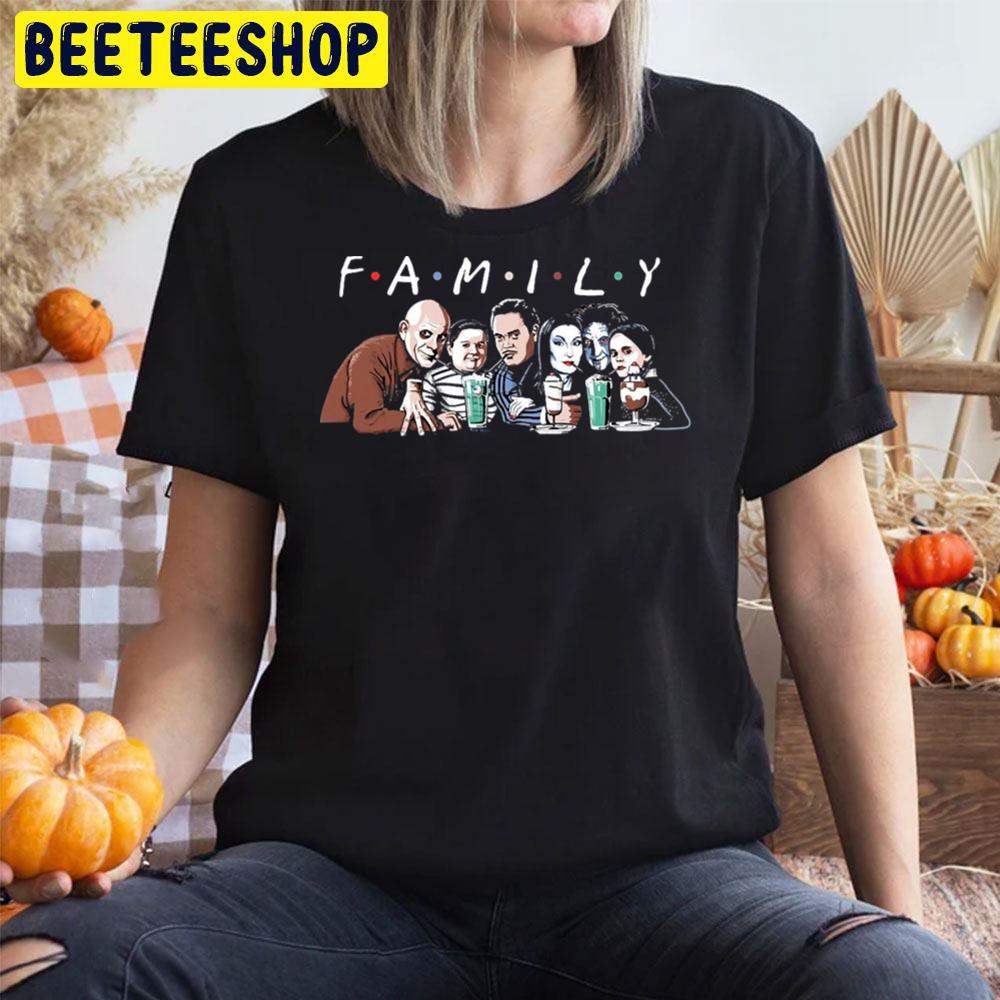 Cartoon Character The Adams Family Cute Halloween Unisex T-Shirt Cartoon Character The Adams Family Cute Halloween Unisex T-Shirt