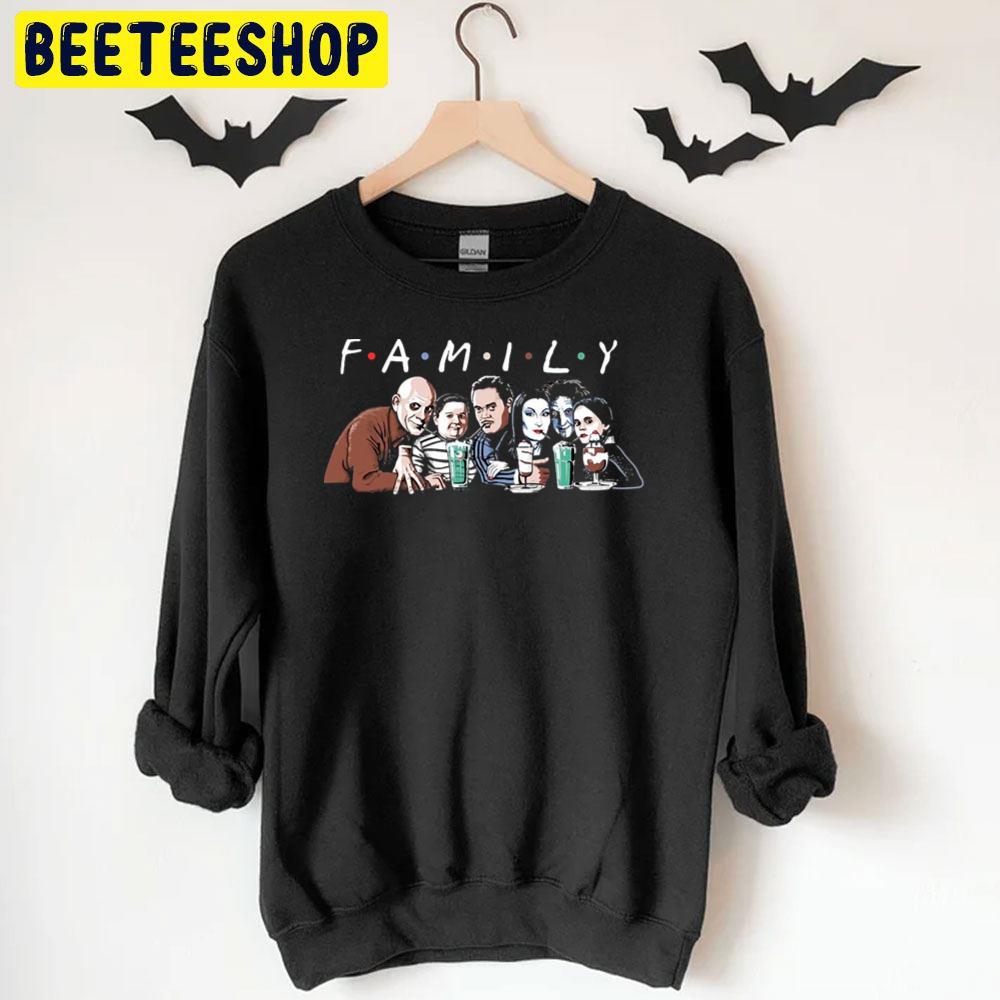Cartoon Character The Adams Family Cute Halloween Unisex T-Shirt Cartoon Character The Adams Family Cute Halloween Unisex T-Shirt