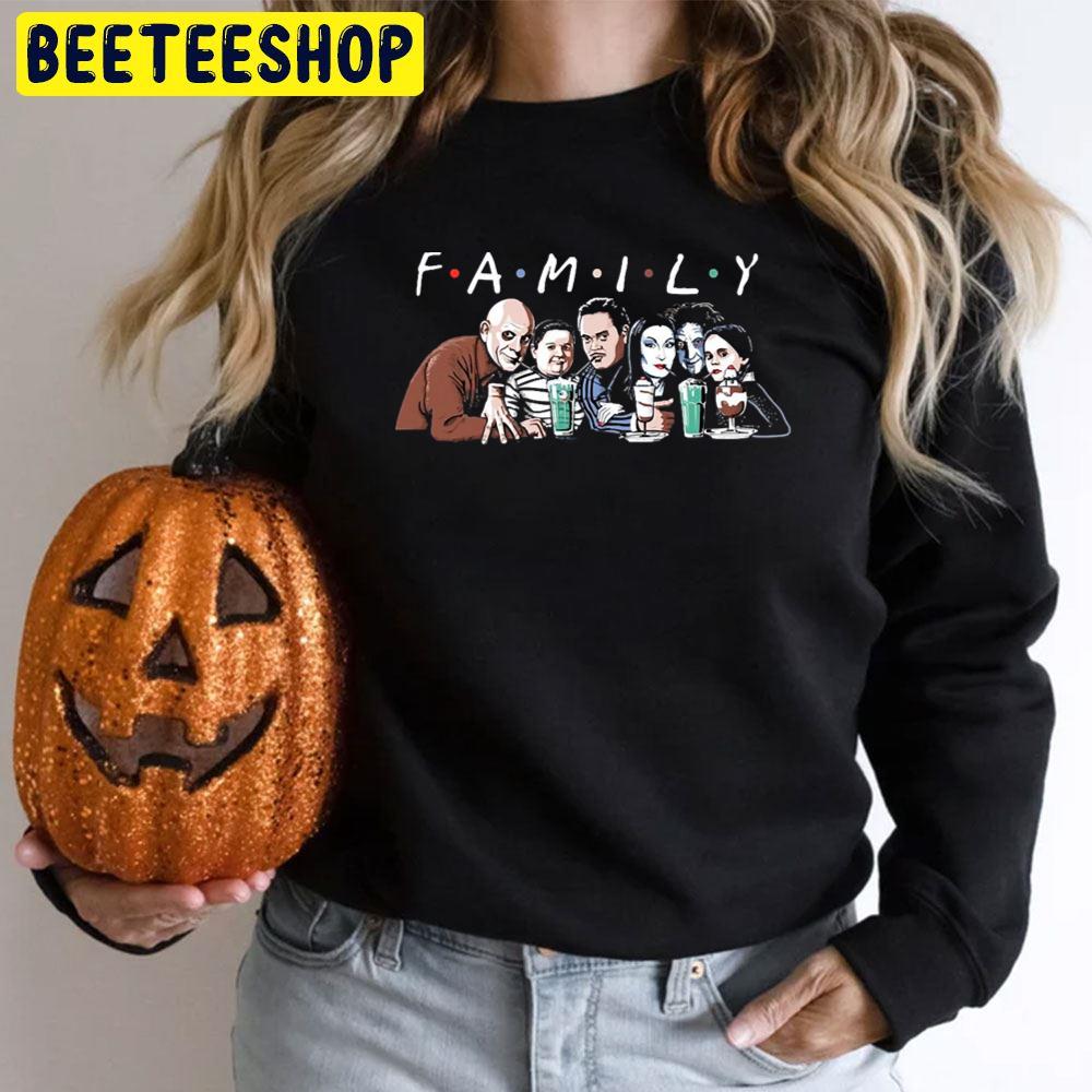 Cartoon Character The Adams Family Cute Halloween Unisex T-Shirt Cartoon Character The Adams Family Cute Halloween Unisex T-Shirt