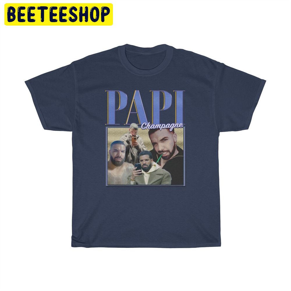 Champagne Papi Homage Retro Vintage Art Unisex T-Shirt Champagne Papi Homage Retro Vintage Art Unisex T-Shirt